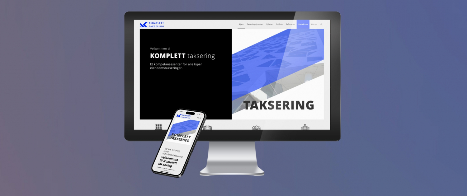 SHR Design - Nettsider - Komplett Taksering